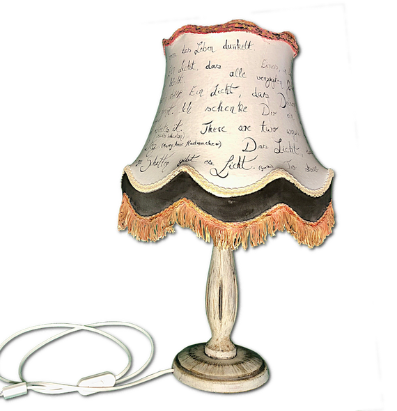Kreative Vintage Tischlampe mit Sprüchen - Lampenkunst KreaFreiKunst by TLN