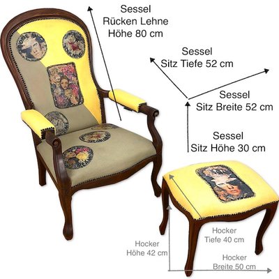 Design Retro Sessel zum Relaxen - KreaFreiKunst by TLN