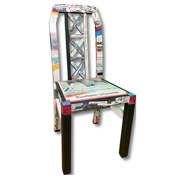 Stuhl aus Holz im Besonderen Shabby News Design - KreaFreiKunst Möbel