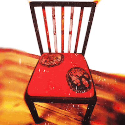 Stuhl Streichen - Retro Stuhl Vorher Nachher - Kreative Möbelaufarbeitung KreaFreiKunst